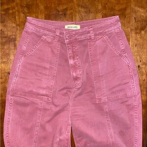 ROLLA'S Women's Straight Leg Jeans in Rust